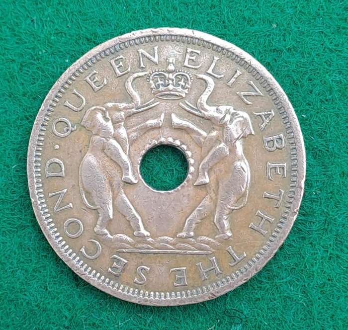 1962 Rhodesia and Nyasaland 1 Penny - Elizabeth II