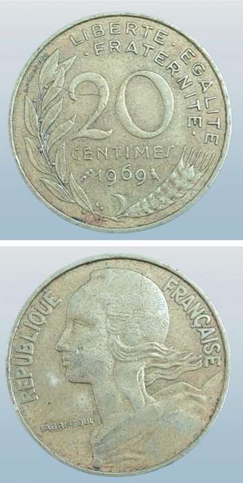 1969 France 20 Centimes