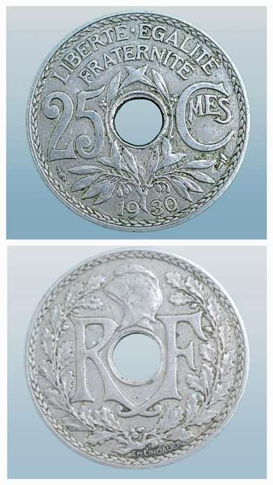 1930 France 25 Centimes