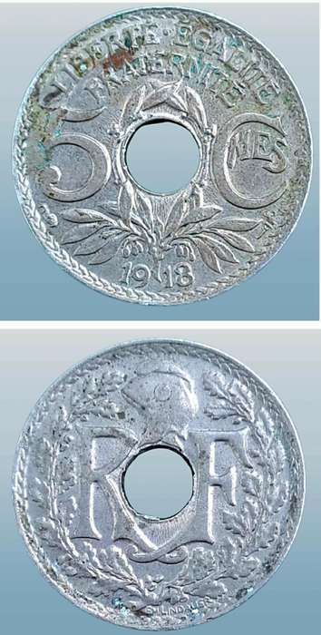 1918 France 5 Centimes