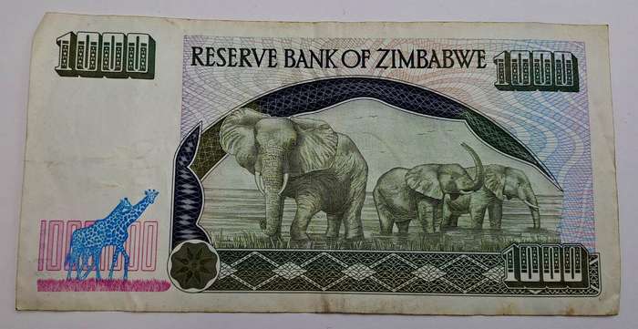 2003 Zimbabwe 1000 Dollars Bank Note -