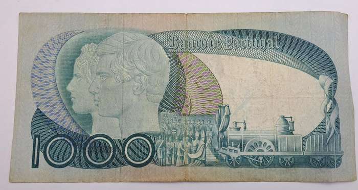 1981 Portugal 1000 Escudos Bank Note - 11th. print