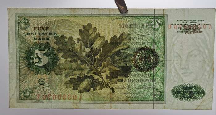 1960 5 Deutsche Mark Federal Republic of Germany