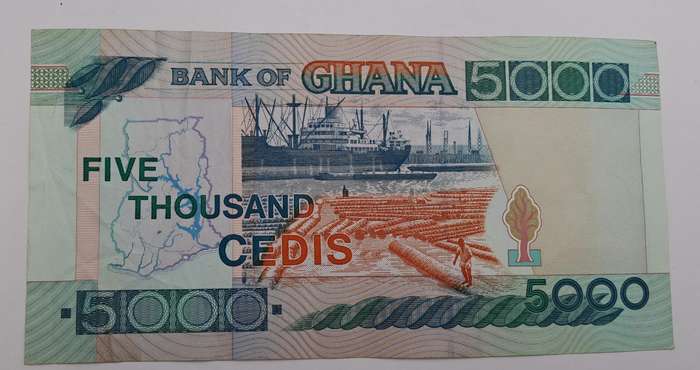 1997 Ghana 5000 Cedis Large-Banknote