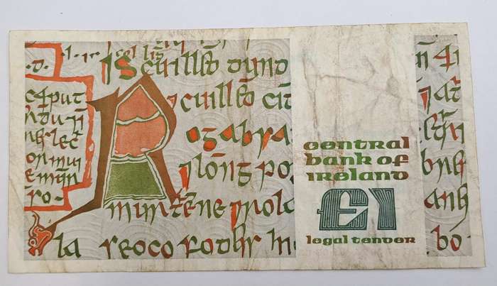 1983 Ireland 1 Pound Bank Note
