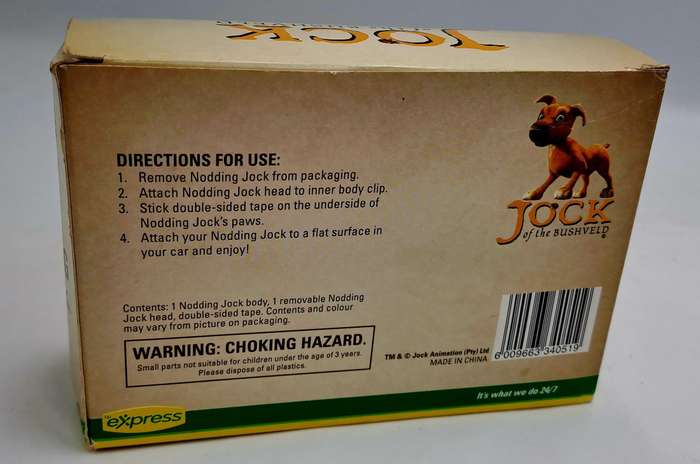 2011 BP Express Jock of the bushveld -Nodding Jock The coolest Car accessory (Movie Promotion)