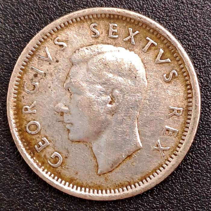 1951 South Africa Union Silver 6 Pence - George VI SUID AFRIKA - SOUTH AFRICA