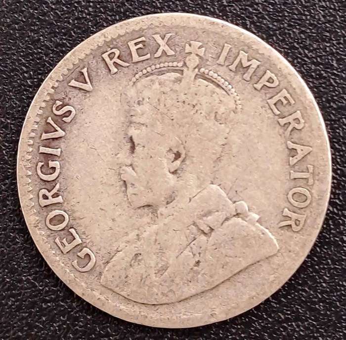 1926 South Africa Silver 3 Pence - George V -ZUID-AFRIKA 3 PENCE