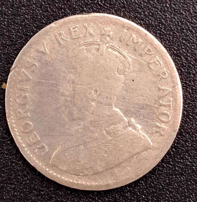 1934 South Africa Union Silver 3 Pence -George V SUID-AFRIKA 3D