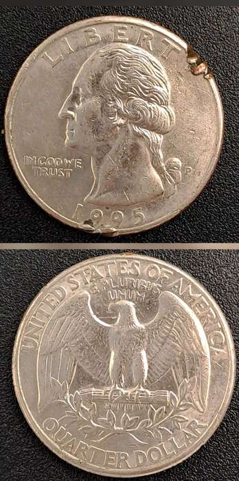 1995 United States of America ¼ Dollar "Washington Quarter"