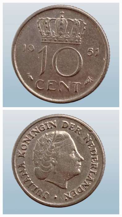 1951 Netherlands 10 Cents - Juliana