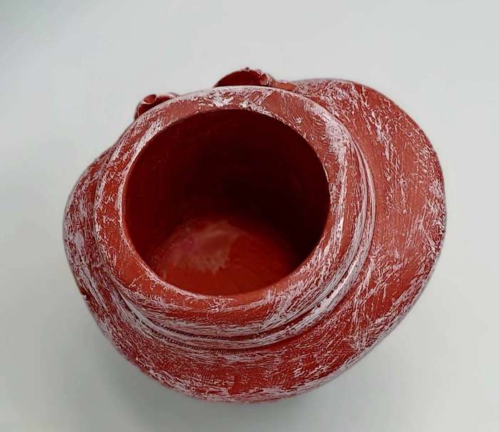 Small Princess Girl with Rabbit Molded Cement Flower Pot suitable for succulents  (size in Photo)