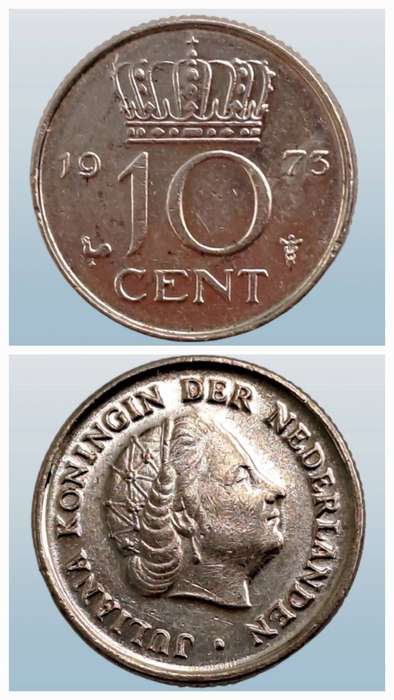 1973 Netherlands 10 Cents - Juliana
