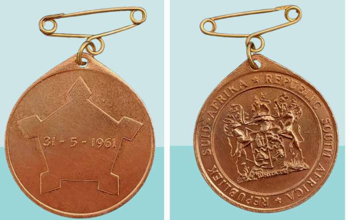 1961-05-31- South Africa -Medal - Formation of the Republic of South Africa