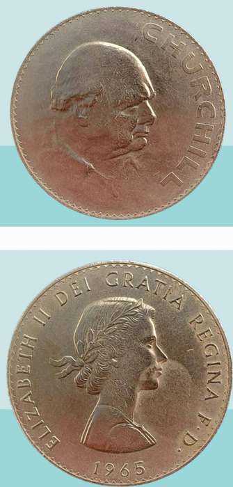 1965 United Kingdom 1 Crown - Elizabeth II Churchill