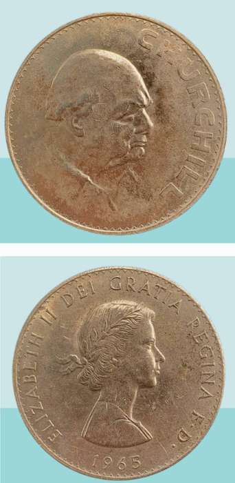 1965 United Kingdom 1 Crown - Elizabeth II Churchill