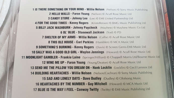 Original CD KINGS OF COUNTRY - Disc Two-