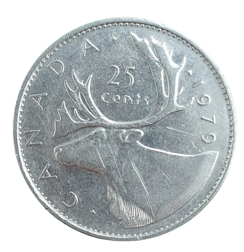 1979 Canada 25 Cents - Elizabeth II 2nd portrait