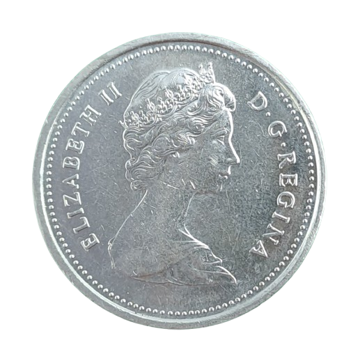 1980 Canada 25 Cents - Elizabeth II 2nd portrait modified