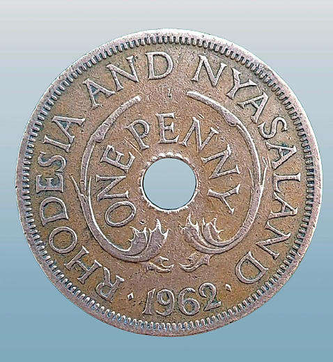 1962  Rhodesia and Nyasaland 1 Penny - Elizabeth II