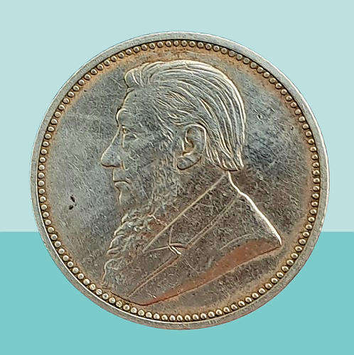 1896 Silver 6 Pence Z.A.R Zuid Afrikaanshe Republiek