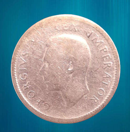 1941 South Africa  SILVER 6 Pence - George VI Rex Imperator