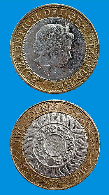 2011 United Kingdom -2 Pounds - Elizabeth II 4th portrait, Technology