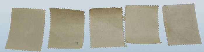 South Africa Republic 10c,20c,50c,R1,R5 Revenue stamps