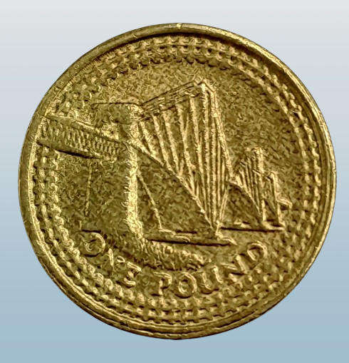 2004 United Kingdom 1 Pound - Elizabeth II 4th portrait, Forth Bridge
