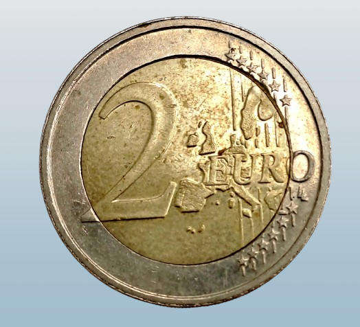 2003 Luxembourg 2 Euros - Henri I 1st map