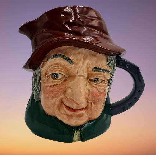 1951 Large Royal Doulton Uncle Tom Cobbleigh D6337 Character Jug /Toby Jug -small chip on inside rim