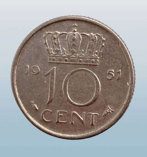 1951 Netherlands 10 Cents - Juliana
