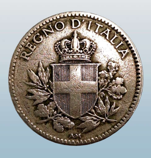 1919 Italy 20 Centesimi Antique Coin