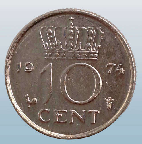 1974 Netherlands 10 Cents - Juliana
