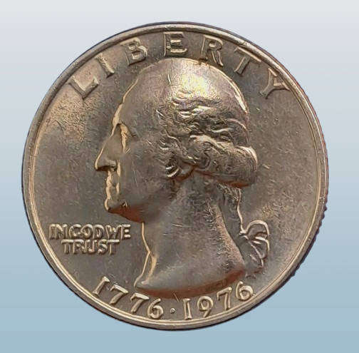 1976 United States ¼ Dollar "Washington Quarter" Bicentennial