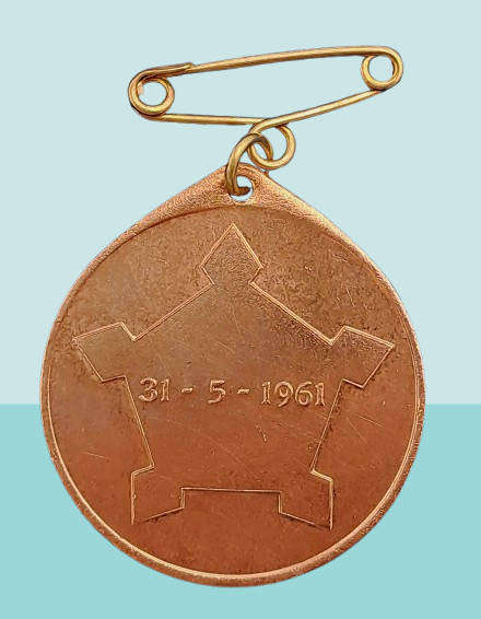 1961-05-31- South Africa -Medal - Formation of the Republic of South Africa