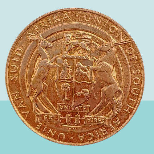1935 South Africa Union -Medal - King George V and Queen Mary Silver Jubilee