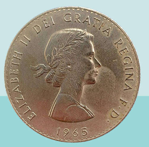 1965 United Kingdom 1 Crown - Elizabeth II Churchill