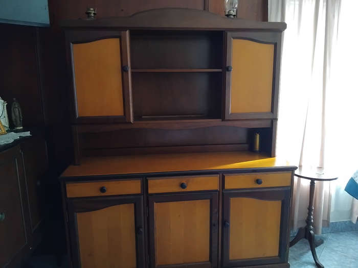 Antique wall unit