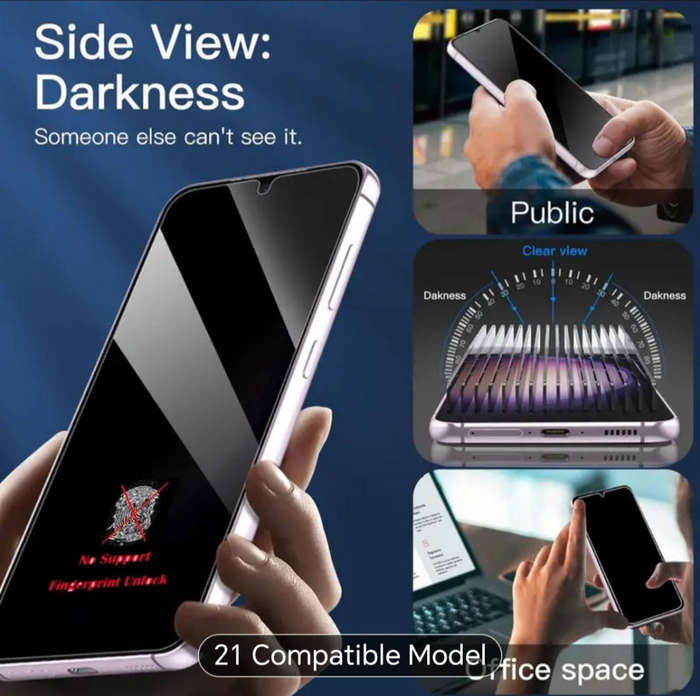 Honor 200/400 Lite Anti Spy Tempered Glass Screen Protector