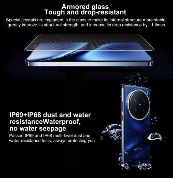 vivo X200 Pro, 12GB+256GB, Face ID / Screen Fingerprint Identification, 6.78 inch Android 15