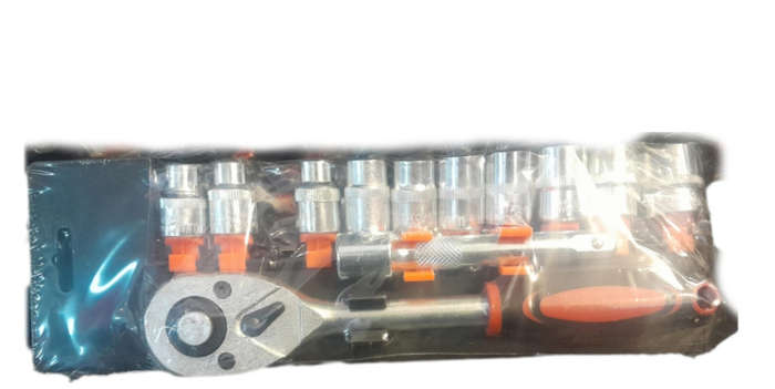 12-Piece Socket & Ratchet Set  Compact Workshop Kit