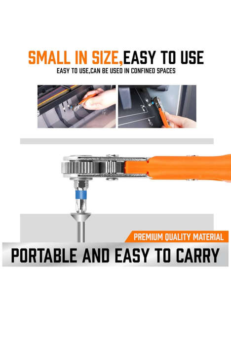 23-in-1 Mini Ratchet Wrench & Precision Screwdriver Bits Set  Compact Pocket Tool Kit