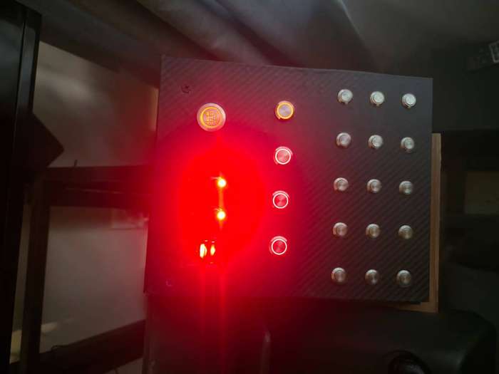 Carbon Fiber Sim Racing Button Box