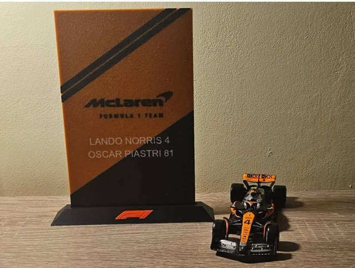 3D Printed F1 Team Plates  All Teams Available | Formula 1 Decor for Fans