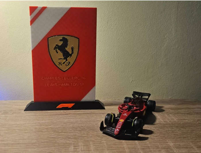 3D Printed F1 Team Plates  All Teams Available | Formula 1 Decor for Fans
