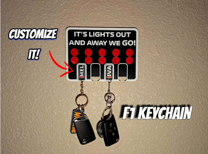 F1 Start Light Key Holder Set