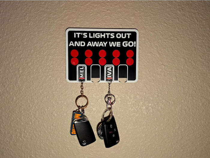 F1 Start Light Key Holder Set
