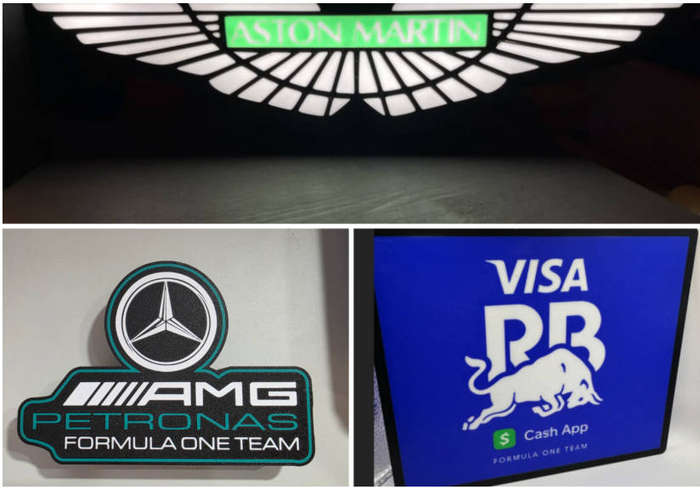 Formula One Team Lightboxes  All 10 Teams Available