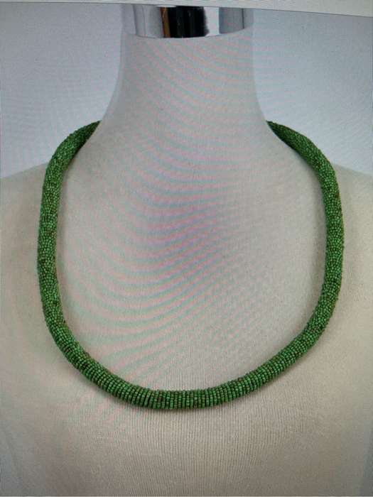 Necklace Spiral  Green
